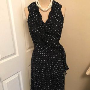 Ralph Lauren Navy Blue/ White Polka Dot